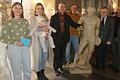 Auf dem Bild (von links): Klara Bühl, Gloria Grimm mit Nachwuchs, Harald Kraus, Siegfried Hutzel, Thomas Richter, Christian Raith. Auf dem Bild fehlt: Markus Hauck
