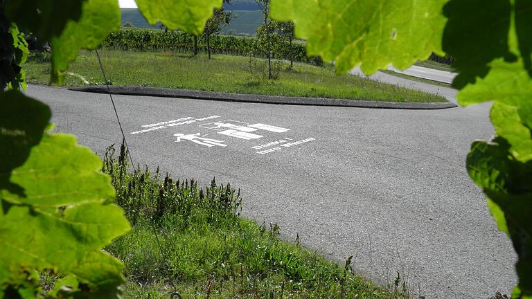 An verschiedenen Stellen in der Nordheimer Weinbergsflur wurde dieser Tage ein Hinweis angebracht, der, so Bürgermeisterin Sibylle Säger, die Fahrradfahrer sensibilisieren soll, dass in den Weinbergswegen auch Weinbergsschlepper unterwegs sind.&nbsp;