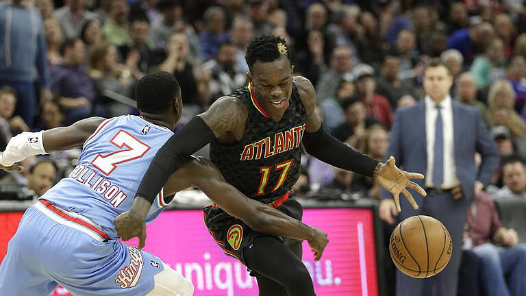 Dennis Schröder       -  Auch 20 Punkte von Dennis Schröder (r) reichten den Atlanta Hawks nicht zum Sieg. Foto: Rich Pedroncelli