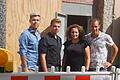 Das ehemalige Café Deubel in Volkach mit neuen Besitzern und neuem Namen.&nbsp;Sie sind die Köpfe hinter dem neuen Café Majigs (von links): Steffen Hauptmann, Patrick Krapf, Ewa Krapp und Cayne Krapf.