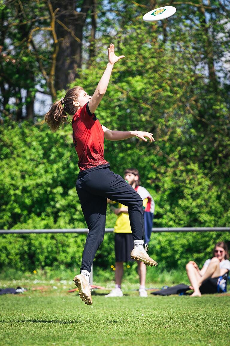 Die Ultimate Frisbee-Nationalspielerin der FTW Charlotte Pfister. Die Ultimate Frisbee-Nationalspielerin der FTW Charlotte Pfister.