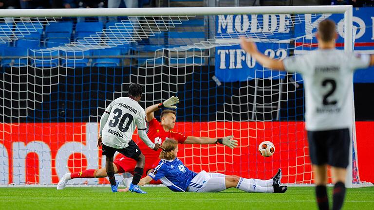 Grundstein.jpeg       -  Jeremie Frimpong legte mit seinem Tor den Grundstein zum Leverkusener Sieg in Molde.