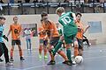 Für einen der drei Podestplätze für die Landkreis-Teams sorgten die U13-Kicker des TSV Wollbach (in orange), hier im Spiel gegen die SG Nüdlingen.       -  Für einen der zwei Podestplätze für die Landkreis-Teams sorgten die U13-Kicker des TSV Wollbach (in orange), hier im Spiel gegen die SG Nüdlingen.