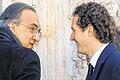 Abkehr von Italien: Fiat-Präsident John Elkann (rechts) und Fiat-Konzernchef Sergio Marchionne in Turin.