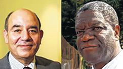 Raji Sourani (links) und Denis Mukwege