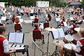 Die Freude, endlich wieder gemeinsam musizieren zu können, war den 'Kleinen Künstler' unter Leitung von Caroline Schnarr besonders anzumerken bei der Sommerserenade der 'Freunde der Musik Hettstadt'.