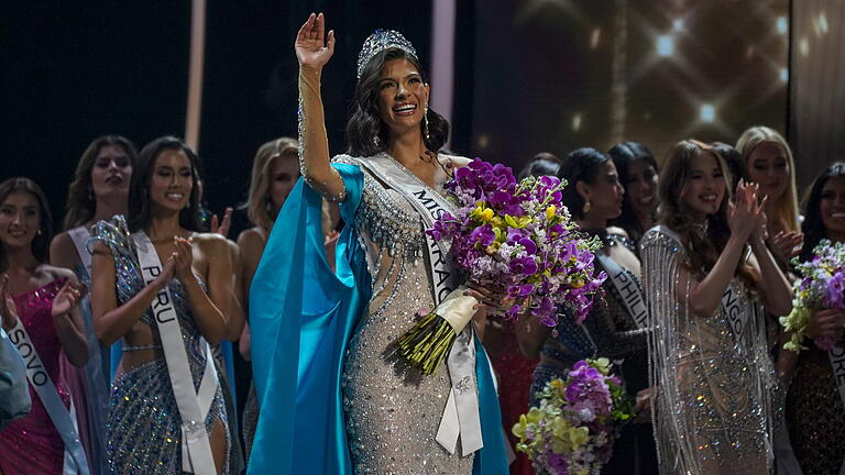 72. Miss Universe-Wahl       -  Der Moment des Erfolgs: Sheynnis Palacios wird zur 72. 'Miss Universe' gekürt.