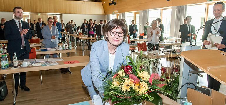 Neue Stellvertreterin von Landrat Florian Töpper wurde im Mai Bettina Bärmann (Freie Wähler, im Bild). Weitere Vertreter sind Christine Bender (CSU) und Thomas Vizl (Grüne).