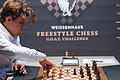 Magnus Carlsen.jpeg       -  Magnus Carlsen in Aktion. Der Norweger wird in der Schach-Bundesliga für St. Pauli am Brett sitzen.