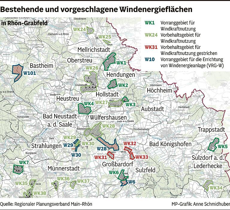 435 Hektar zusätzlich für neue Windanlagen in Rhön-Grabfeld? Nun ist die Öffentlichkeit gefragt 435 Hektar zusätzlich für neue Windanlagen in Rhön-Grabfeld? Nun ist die Öffentlichkeit gefragt