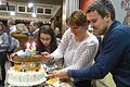 Nicht nur ein spektakulärer Anblick, sondern auch überaus schmackhaft, die Torte  zum 30. Geburtstag der deutsch französischen Partnerschaft.