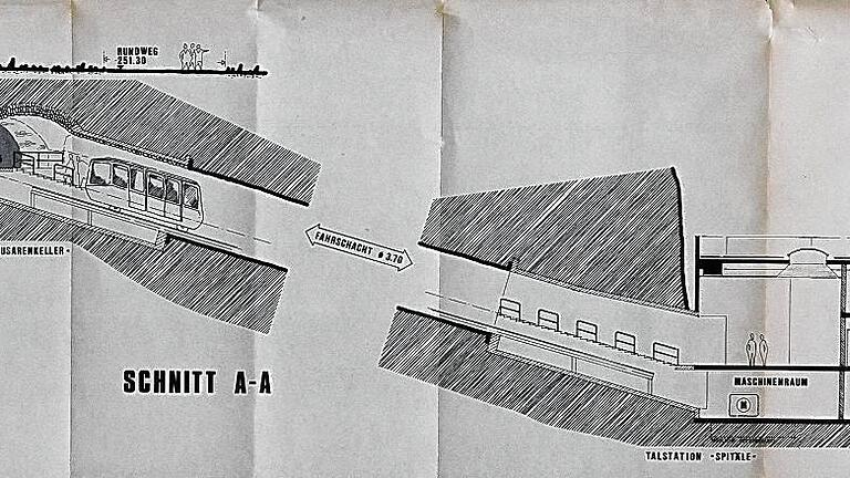 Alte Skizze, alte Idee: So stellten sich die Planer der WVV in den 80er Jahren den Aufzug vor.