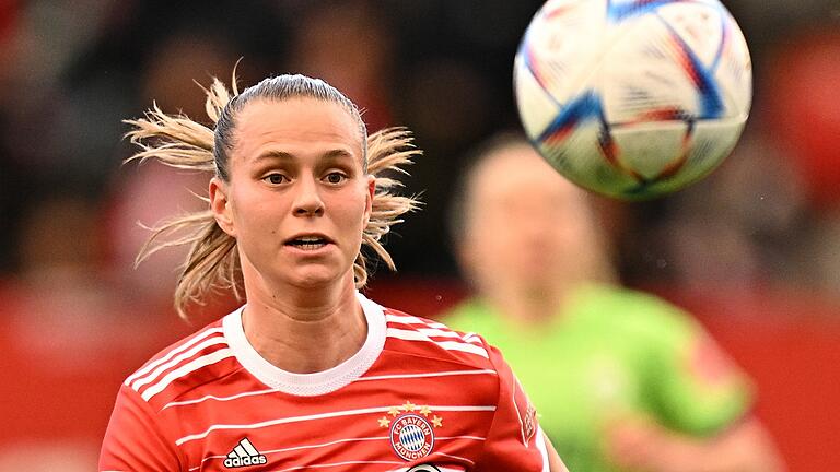 Klara Bühl im März 2023 in einem Spiel ihres Klubs FC Bayern München.&nbsp;