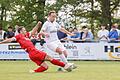 Im Kreis Würzburg heißen die Pokal-Finalisten TSV Rottendorf und TSV Lohr. Im Bild: Alessandro Englert (Lohr) gegen Moritz Schubert (Rottendorf).