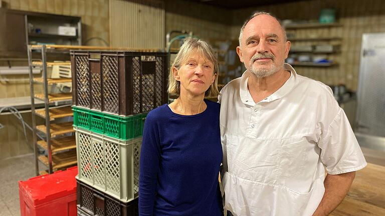 Antonie und Hermann Metz schließen die Bäckerei Wolf/Metz in Fuchsstadt Ende 2024. Antonie und Hermann Metz schließen die Bäckerei Wolf/Metz in Fuchsstadt Ende 2024.