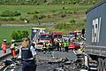 Unfall auf der B279       -  Ein Bild der Verwüstung auf der B279