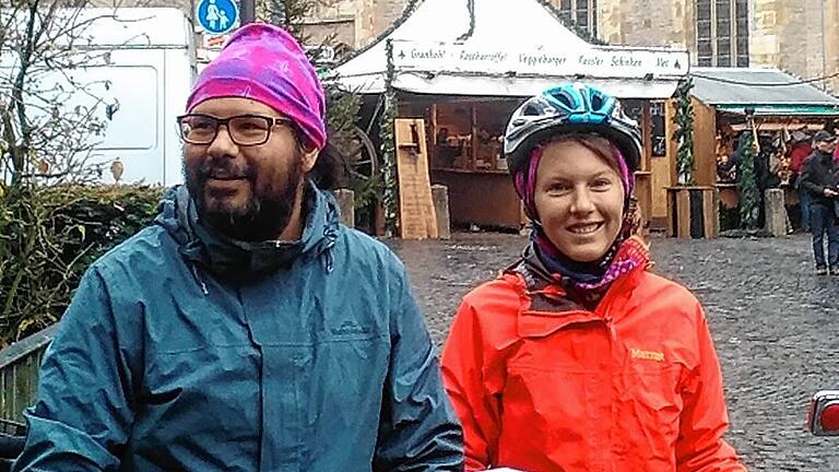 Wieder im Lande: Annika und Roberto in Münster.