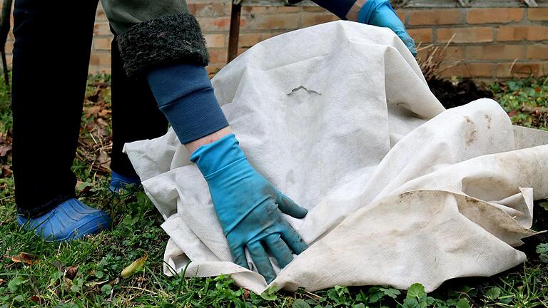 Manche Pflanzen müssen vor dem Frost gut geschützt werden.