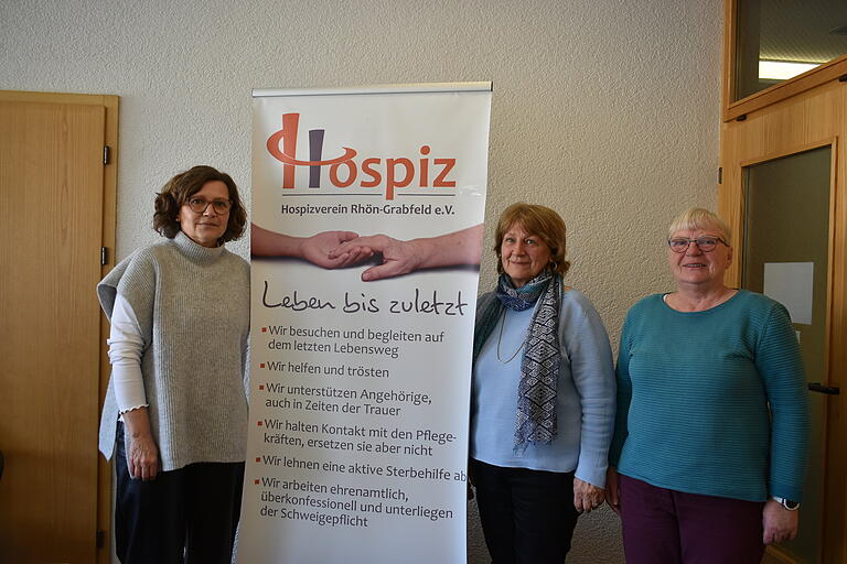 Die Gesichter hinter der Trauergruppe des Rhön-Grabfelder Hospizvereins sind (von links) Hospizvereins-Koordinatorin Heike Sahin und die Trauerbegleiterinnen Edeltraud Gögel und Ingrid Zimmerer.