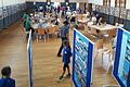 Die Segnitzer Turnhalle diente beim Gaukinderturnfest als Kaffee- und Ausstellungsraum.