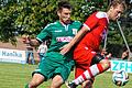 Das ultimative Derby: Am Samstag, 14 Uhr, erfolgt der Anpfiff zum Prestigeduell TSV Aubstadt (Julian Grell bei der Ballannahme) gegen den TSV Großbardorf (links Manuel Orf).