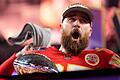 Travis Kelce       -  Travis Kelce und die Kansas City Chiefs wollen als erstes Team drei Mal in Serie den Super Bowl gewinnen.