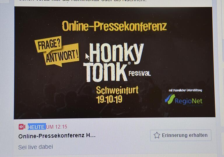 So geht Pressekonferenz heute. Via sozialer Medien informierten die Veranstalter über das Kneipenfestival am kommenden Samstag, 19. Oktober.