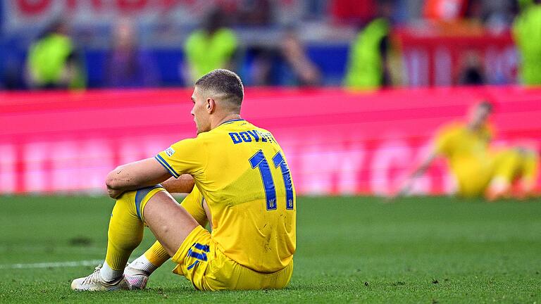 Aus       -  Die ukrainische Elf schied bei der Fußball-EM in Deutschland aus.