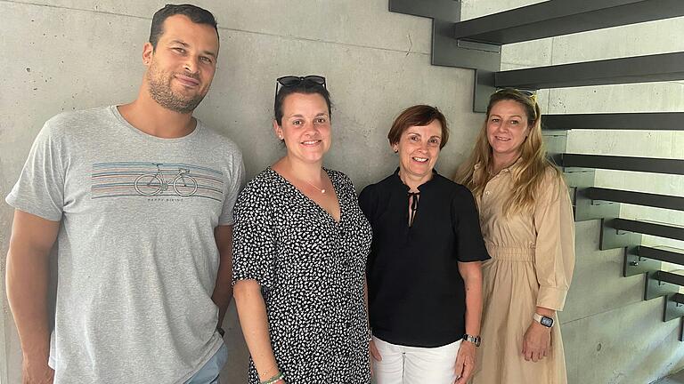 Große Freude herrscht bei dem Team der Eugen Wahner GmbH in Sulzfeld am Main über das hohe Spendenaufkommen (von links): Nicolas Howard, Eva-Maria Kräutlein, Christine Zehnder und Sonja Wahner.