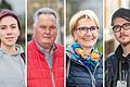 An Silvester Raketen und Böller zünden oder lieber nicht?&nbsp; Antworten geben unter anderem (von links)&nbsp; Sarah Post, Karl-Heinz Ruschka, Renate Schubert und Adrian Wunschik.