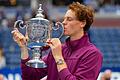 ATP-Tour - US Open       -  Jannik Sinner feiert den Titel bei den US Open emotional.