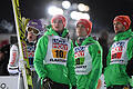 Zweite       -  Die deutschen Skipringer wurden Zweite im Team. Foto: Hendrik Schmidt
