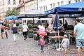 War eine Bereicherung beim 'Sommer in Marktheidenfeld': das Angebot am Marktplatz inklusive Biergarten und Ständen vor dem Alten Rathaus.