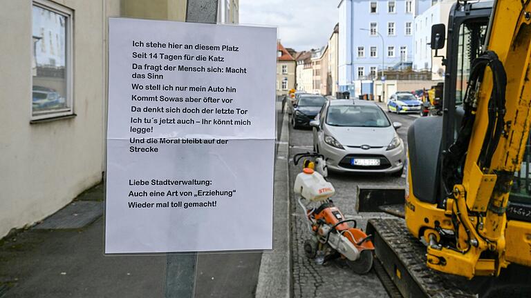 Die Stadt Würzburg konterte dem unbekanntem Dichter mit einer Dichtung aus dem Rathaus.