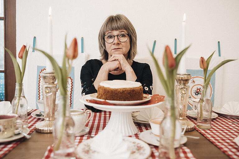Michaela Becker vom Heidingsfelder Café Punktlandung. Michaela Becker vom Heidingsfelder Café Punktlandung.
