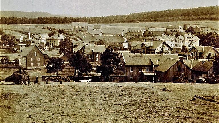 Kaum mit heute vergleichbar: Das alte Oberhof auf einer Aufnahme aus dem Jahr 1910.