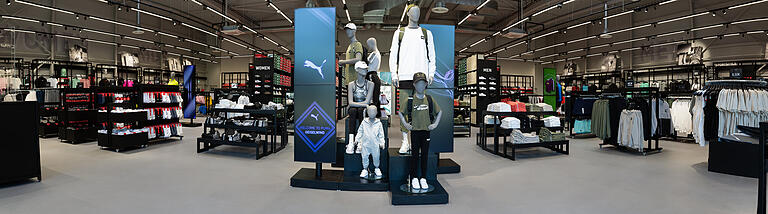 Eine Fläche von 715 Quadratmetern hat der Puma-Outletstore in Geiselwind. Eine Fläche von 715 Quadratmetern hat der Puma-Outletstore in Geiselwind.