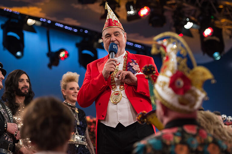 Bernhard Schlereth 2018 in Veitshöchheim nach Ende der Sitzung.