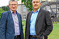 Zwei Erlabrunner: Die Bürgermeister Ralf Fischer (links) und Thomas Benkert.