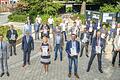 57 Persönlichkeiten des Landkreises Schweinfurt wurden mit der Dankurkunde für Verdienste um die kommunale Selbstverwaltung ausgezeichnet. Das Bild zeigt die &nbsp;geehrten Personen aus der Region Main-Steigerwald mit den jeweiligen Bürgermeistern und Bürgermeisterinnen.