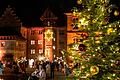 Für die Winterszeit wird das Areal auf Schloss Eyrichshof weihnachtlich dekoriert, wie auf diesem Archivbild.