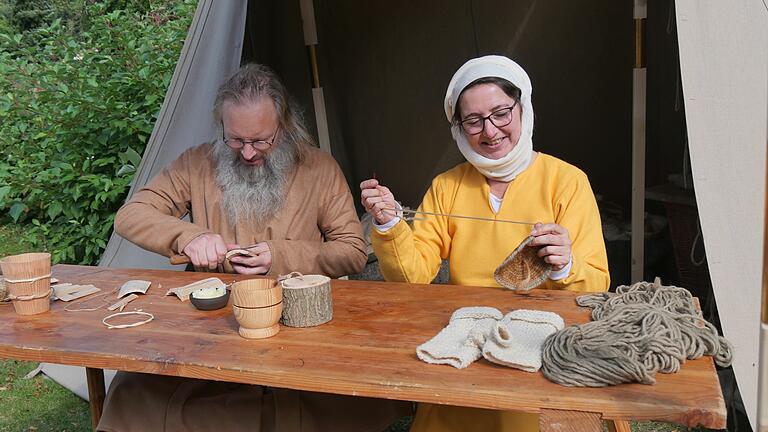 Viel zu staunen gab es für die Besucherinnen und Besucher beim Mittelalterfest in und um die Wasserburg in Burgsinn.