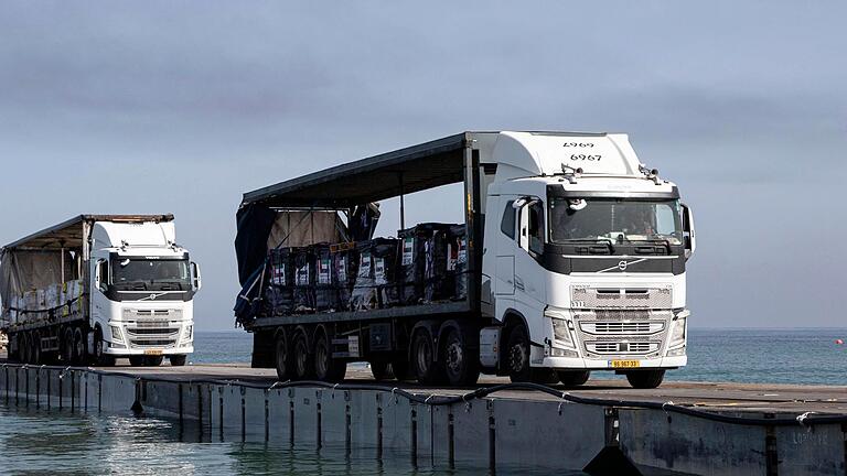 USA stellen Betrieb des provisorischen Hafens vor Gaza ein       -  Künftig sollen Hilfsgüter über einen Hafen in Israel nach Gaza gelangen.