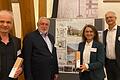 (Von links): Architekt Rolf Klärle, Schirmherr Dr. Franz Fischler, Prof. Dr. Martina Klärle, Andreas Fischer-Klärle