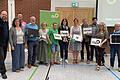 Der Bezirksvorstand und die Mandatsträger:innen der Grünen (von links): Patrick Friedl, Silke Trost, Dirk Simon, Hans Josef Fell, Simone Artz, Nico Engelbrecht, Theresa Sanzenbacher, Moni Hartl, Volker Goll, Niklas Wagener, Christina Feiler und Klara May.