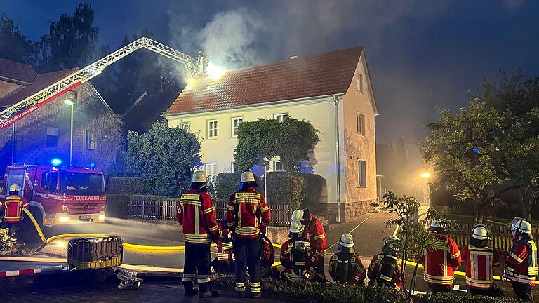 Dachstuhlbrand am Donnerstagabend in Lohr