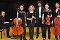 Die Musiker (von links): Annika Größlein, Franca Steffan, Lea Vollrath, Kurslehrer Felix Krüger, Judith Weller und Greta App.