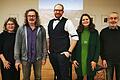 Auf dem Foto von links: Beate Glotzmann (2. Vorsitzende), Fotograf Dietmar Amrhein, Stefan Kröber (1. Vorsitzender), Birgid Röder (2. Vorsitzende), Bernhard Schwab (Schriftführer).