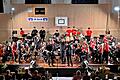 Der Musikverein Waigolshausen mit den ff-Kids unter der Leitung von Bernhard Müßig beim gemeinsamen Konzertabschluss.