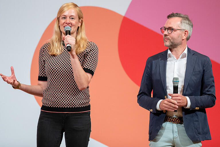 Für viele Sieger der Herzen an diesem Abend: Christina Kampmann und Michael Roth.